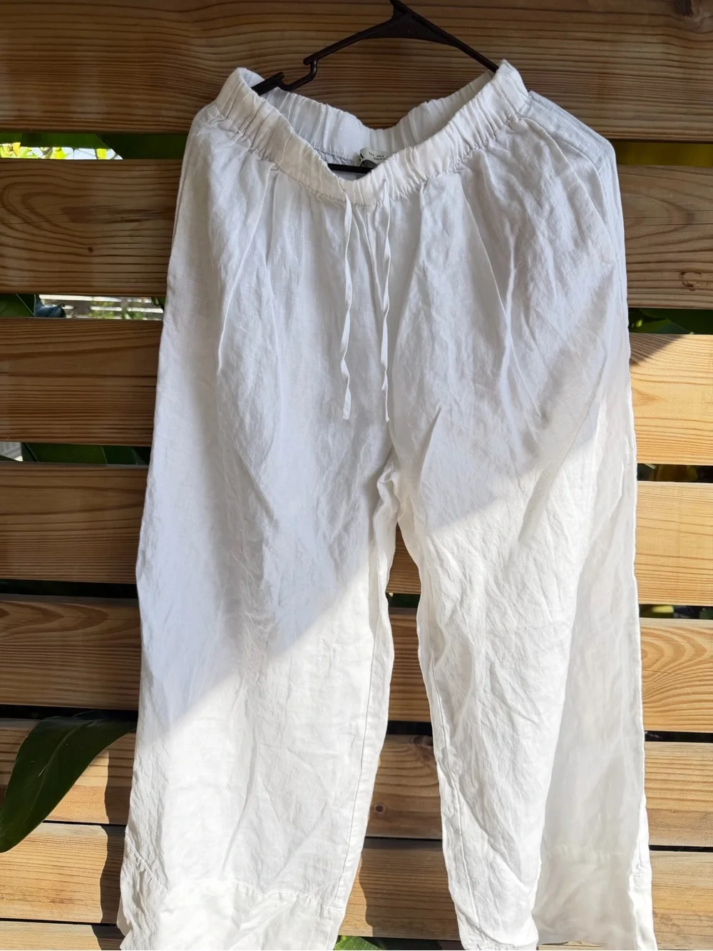 White womens Drawstring Pants